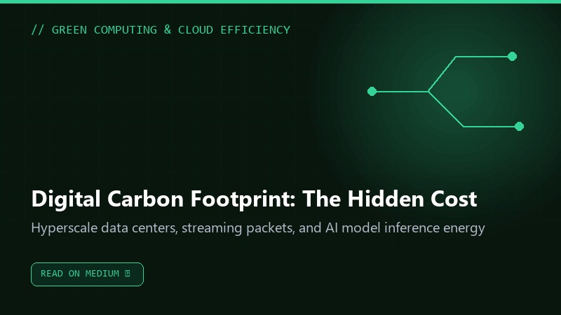 Digital Carbon Footprint: Hidden Cost