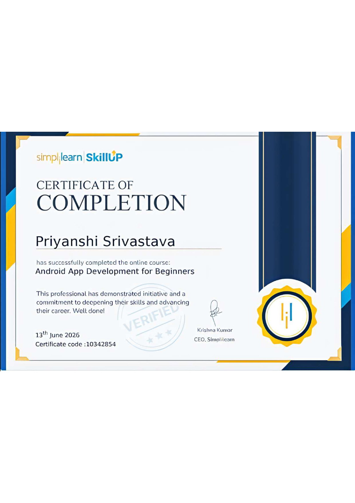 Simplilearn Android App Development for Beginners